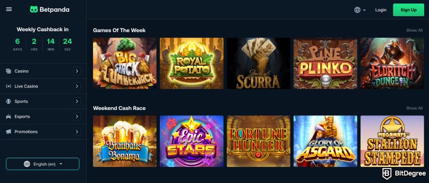 Metaspins review: Betpanda homepage. Metaspins review: Betpanda homepage.