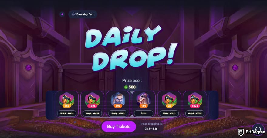 Metaspins review: Metaspins daily drop page. Metaspins review: Metaspins daily drop page.