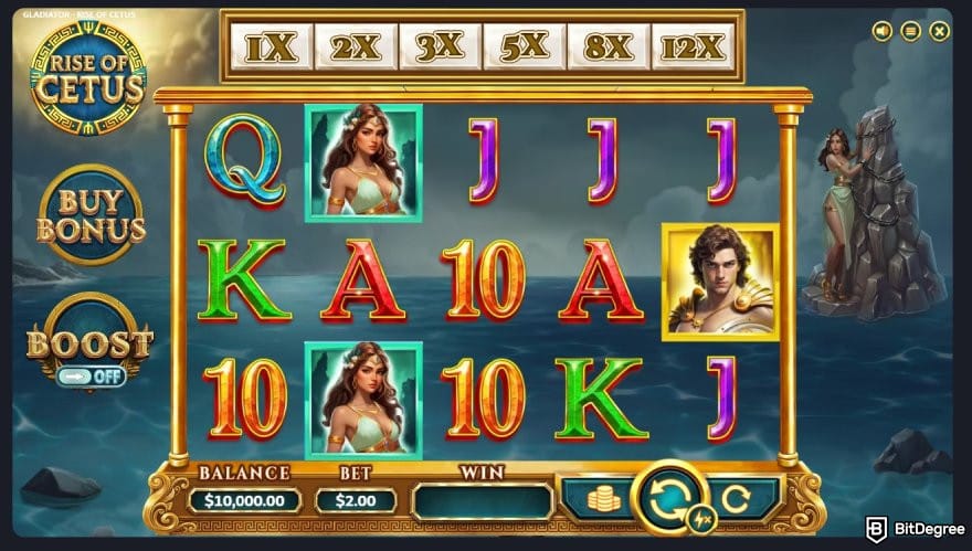 MetaWin Casino review: the Rise of Cetus game on MetaWin.