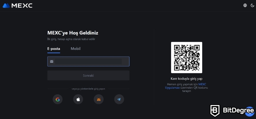 MEXC Güvenilir Mi: E-posta giriş.