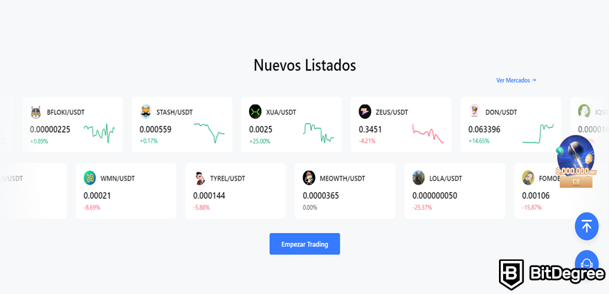 MEXC Opiniones: Nuevos Listados.