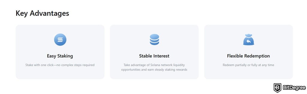 MEXC staking: key advantages of SOL staking on MEXC.