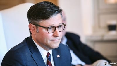 Mike Johnson Dodges Questions on Trump’s Crypto Dinner Guest List