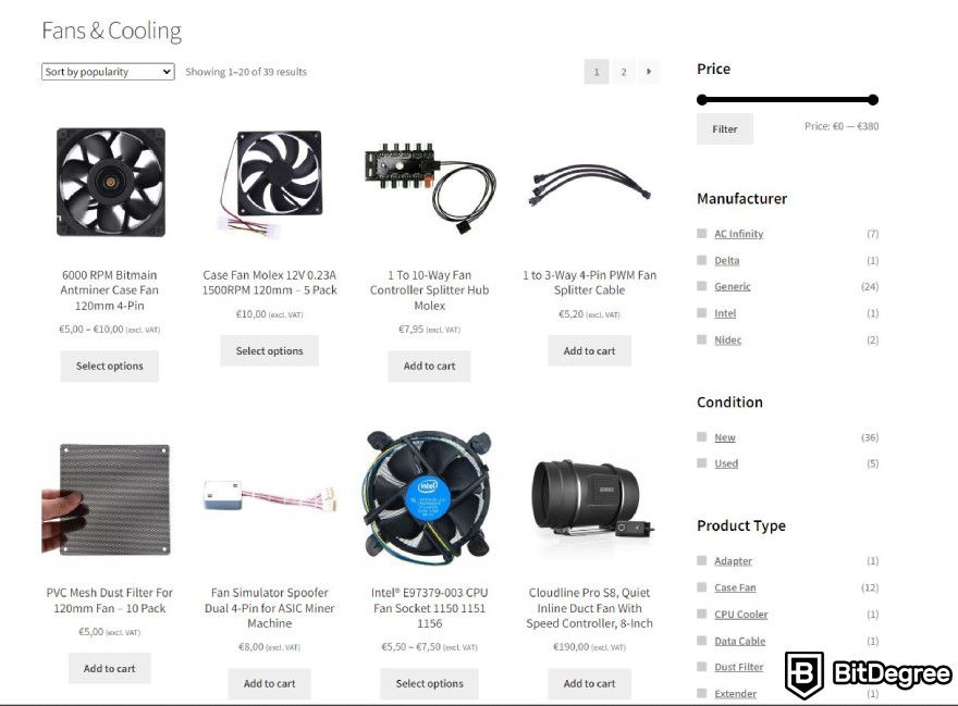 Mining Wholesale review: fans and cooling.