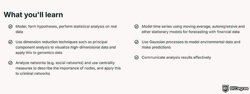 MIT data science certificate: what you will learn on data analysis course.