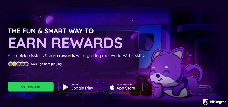 Monad airdrop guide: BitDegree Missions' homepage.