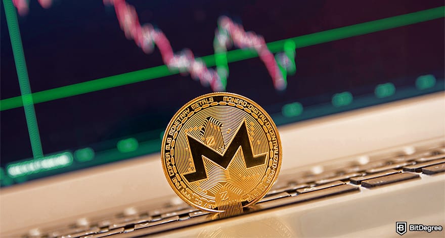 Monero mining: XMR coin.