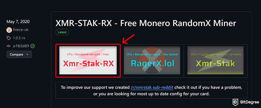 Monero mining: xmr-stak-cpu step 1.