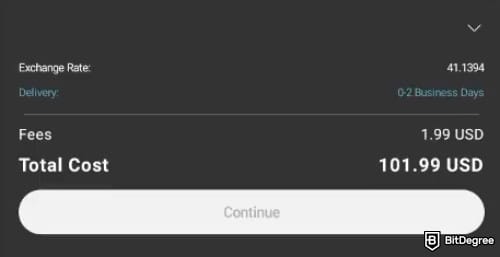 MoneyGram review: the total cost on MoneyGram.