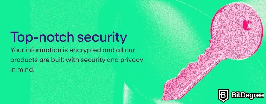 MoonPay review: top-notch security features.