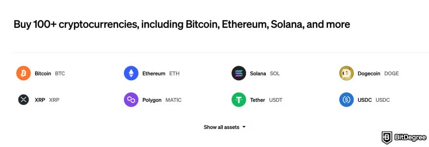 MoonPay review: over 100 supported cryptocurrencies on MoonPay.