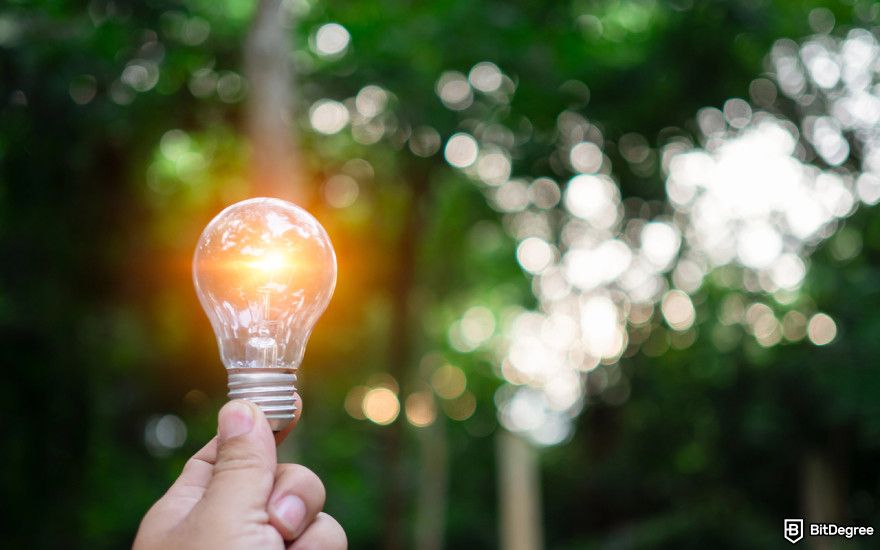 Most energy efficient cryptocurrency: power source.