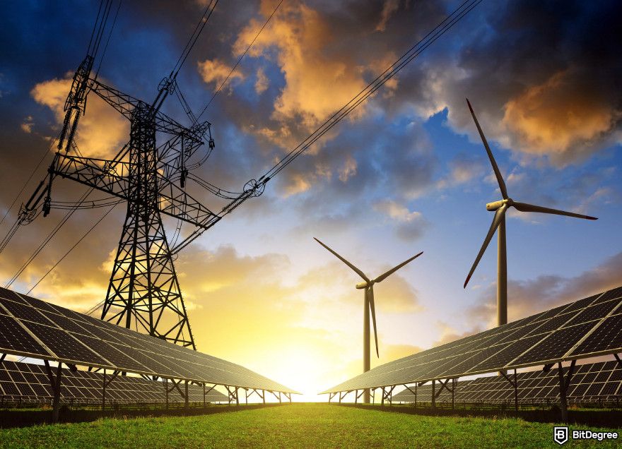 Most energy efficient cryptocurrency: solar power.