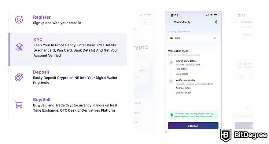 Mudrex review: KYC.