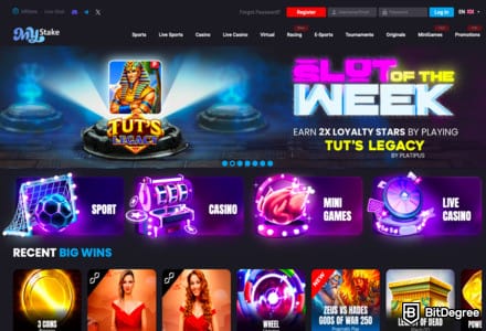 MyStake Casino - Countless Games, Generous Cashback System