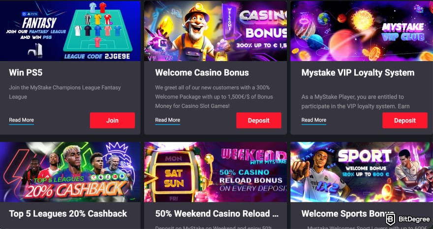 MyStake casino review: current promotions.