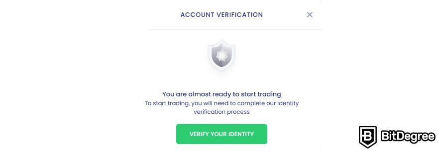 Ndax review: account verification.