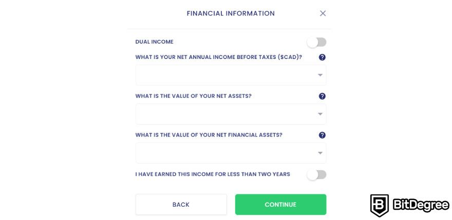 Ndax review: financial information.