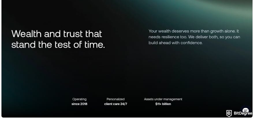 Nexo Card Review: a screenshot of Nexo's security features.