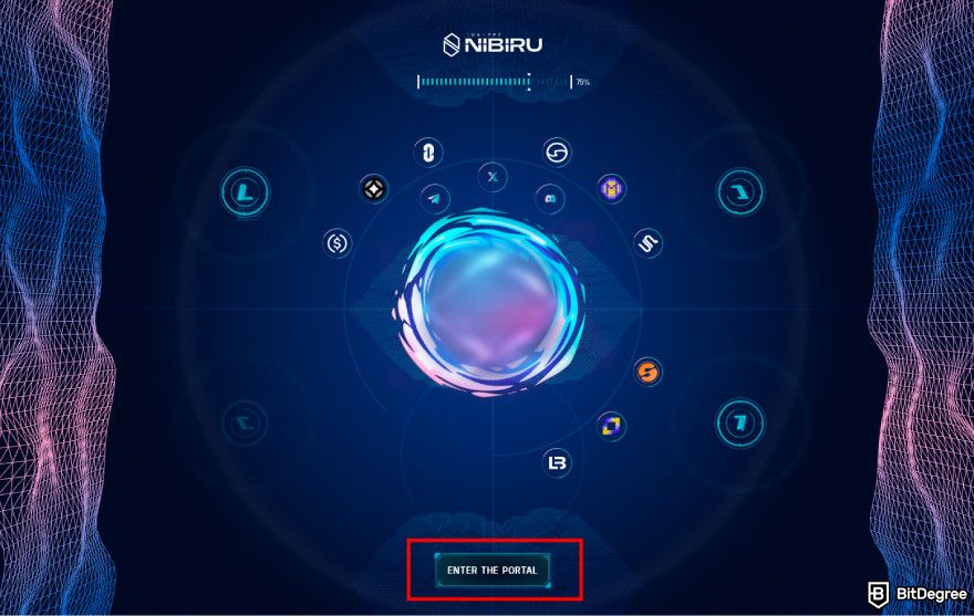 Nibiru.fi airdrops: click [ENTER THE PORTAL].
