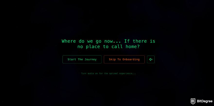 Nibiru.fi airdrops: click [Start The Journey].