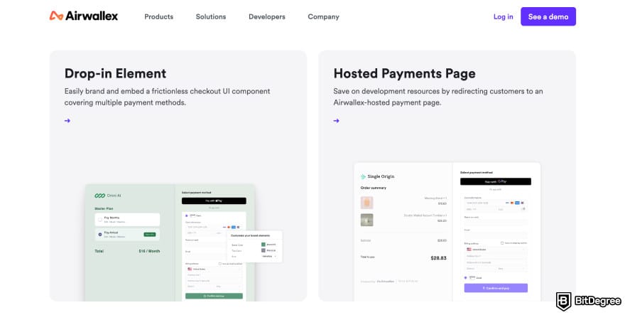 OFX alternative: Airwallex checkout page. OFX alternative: Airwallex checkout page.