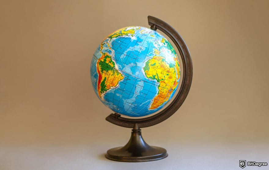 OFX alternative: a globe on a desk to illustrate money transfer apps coverage. OFX alternative: a globe on a desk to illustrate money transfer apps coverage.