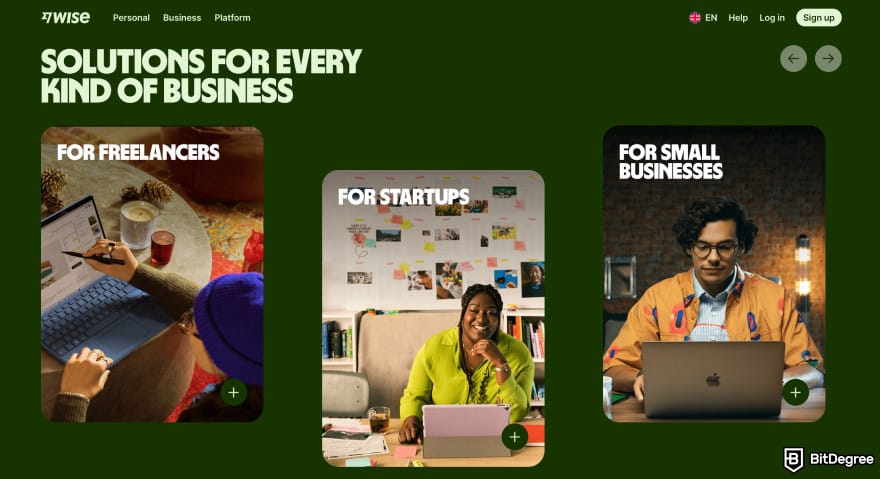 OFX alternative: Wise business solutions section. OFX alternative: Wise business solutions section.