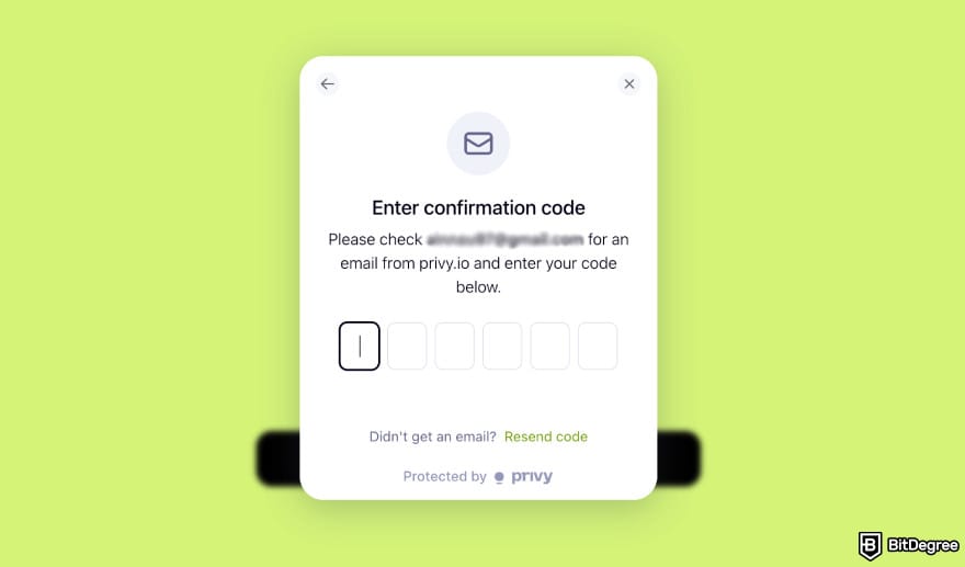 Ogvio review: email confirmation.