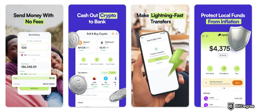 Ogvio review: Ogvio mobile app on the Google Play store.