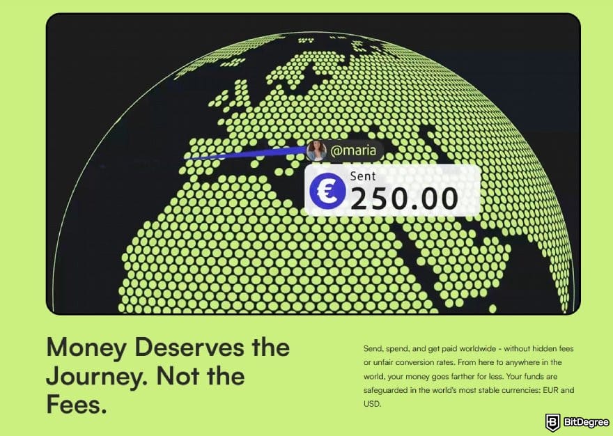 Ogvio review: a description for Ogvio's remittance feature.