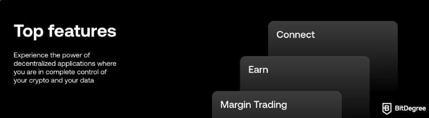 OKX margin trading: OKX showcasing its top features.