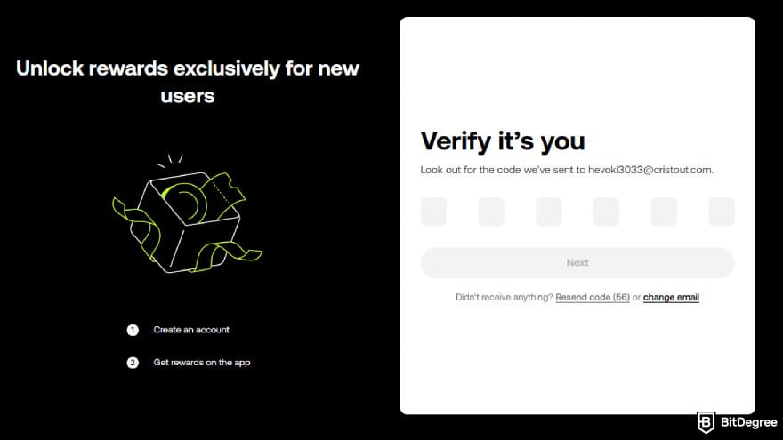 OKX referral code: verify email.