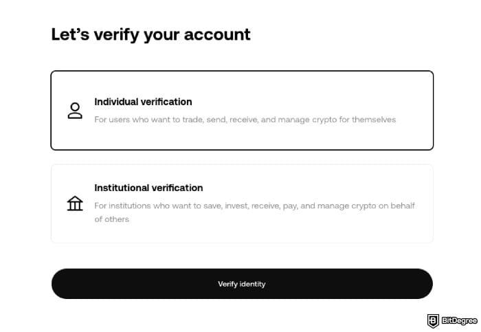 OKX exchange review: identity verification levels.