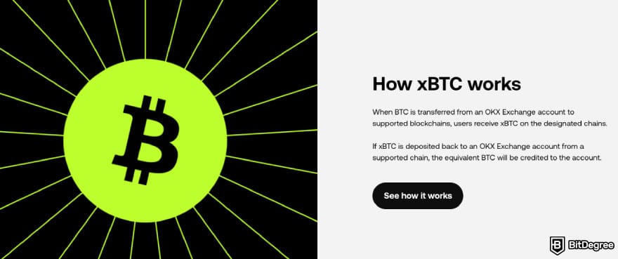 OKX exchange review: how xBTC works.