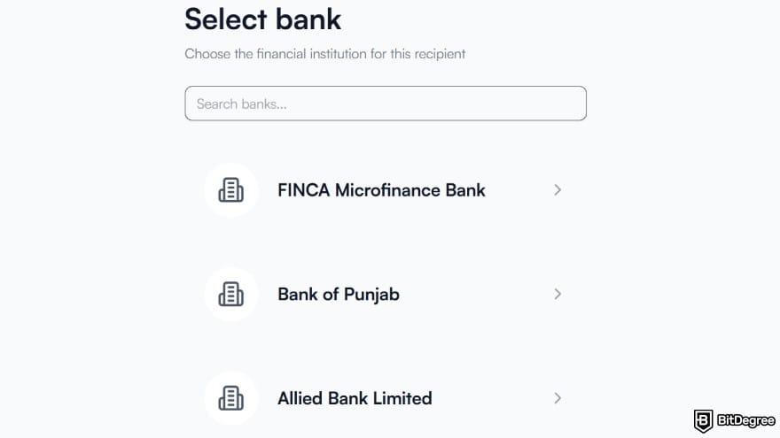 Pakistan currency: confirm your destination bank.