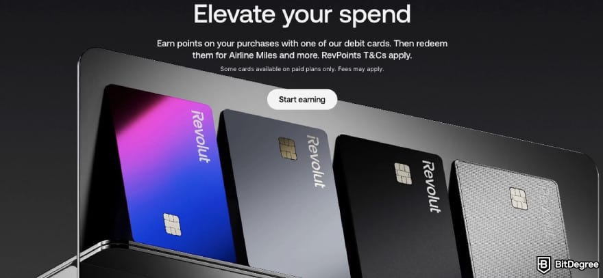PayPal alternative: Revolut showcasing its physical cards.