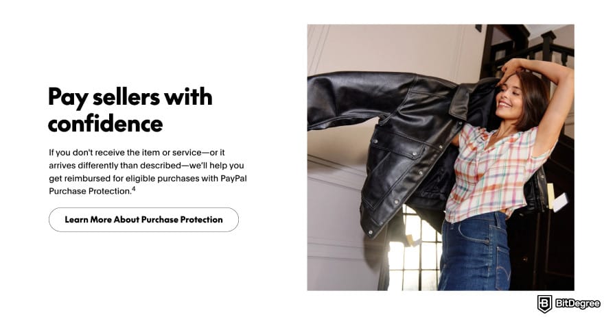 PayPal review: PayPal purchase protection section. PayPal review: PayPal purchase protection section.