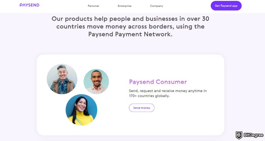 Paysend review: Paysend features for customers.