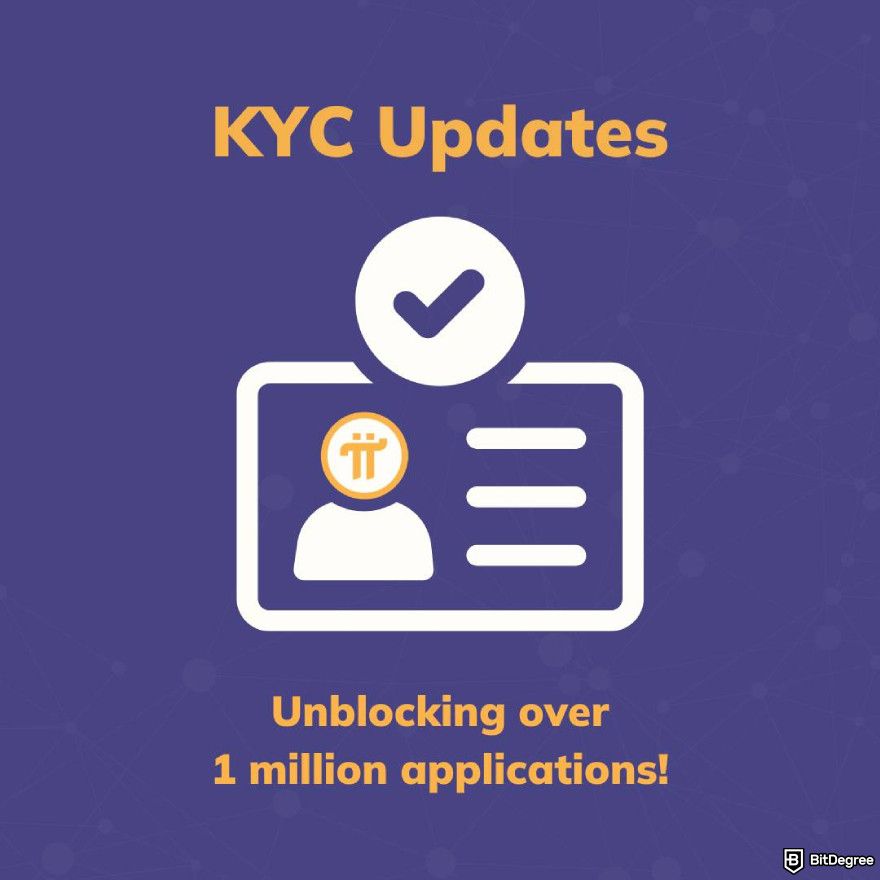 Pi Network launch date: KYC updates banner.