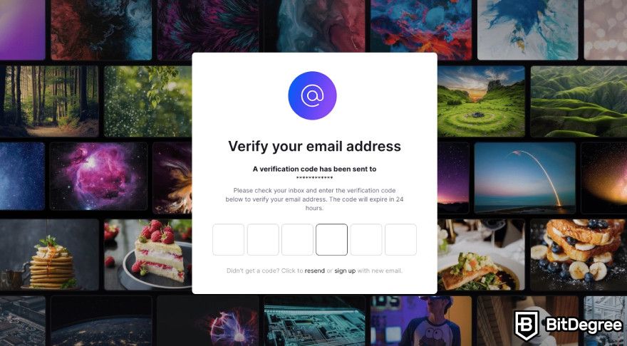 Pictory.ai review: Pictory requesting to verify your email address.