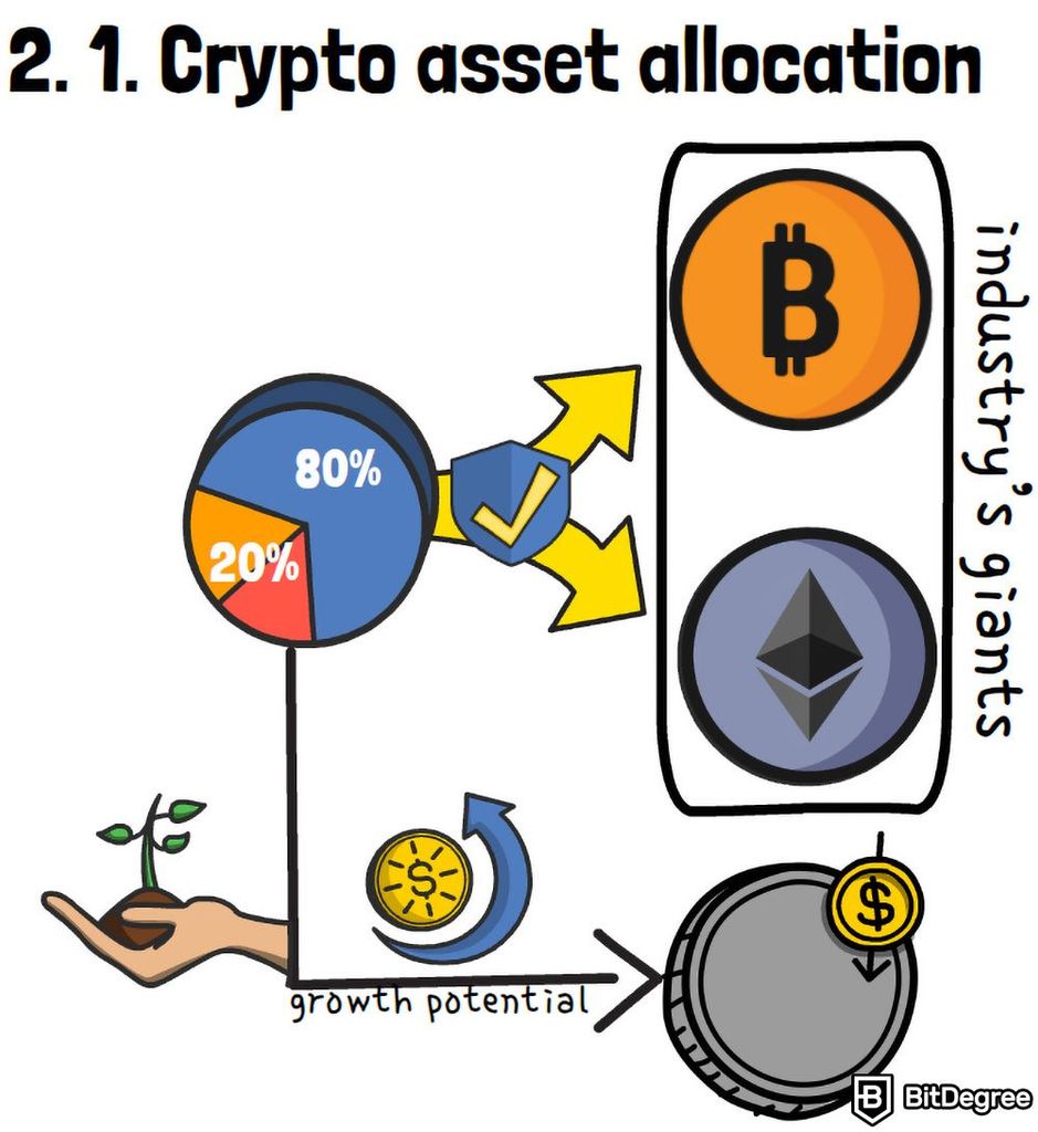 Portfolio diversification definition: Crypto asset allocation.