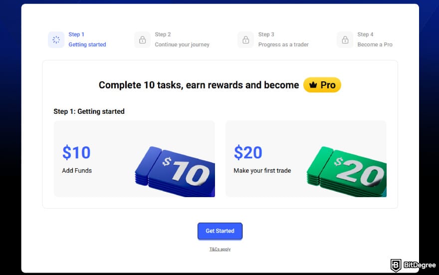 PrimeXBT promo code: the types of tasks on PrimeXBT to earn rewards.