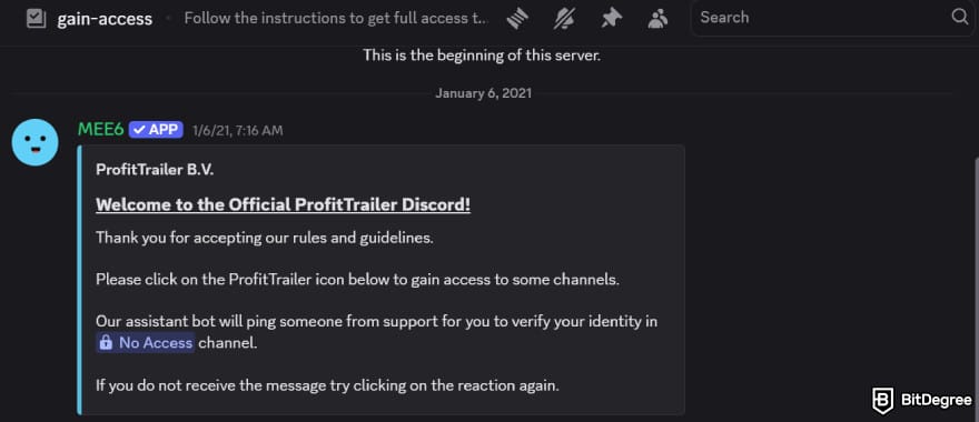 Profit Trailer review: welcome to the official ProfitTrailer Discord message.