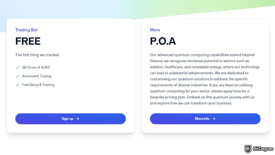 Quantum AI review: free trading bot upon sign up.