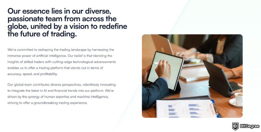 Quantum AI review: the team behind the platform.