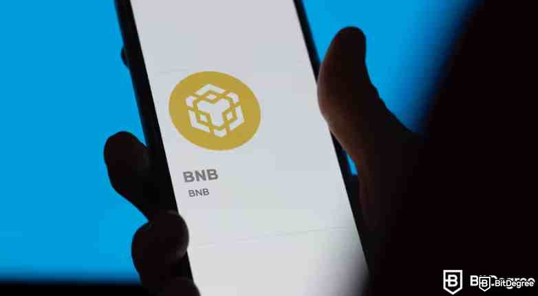 ¿Qué es BNB?: BNB Chain en telefono celular.