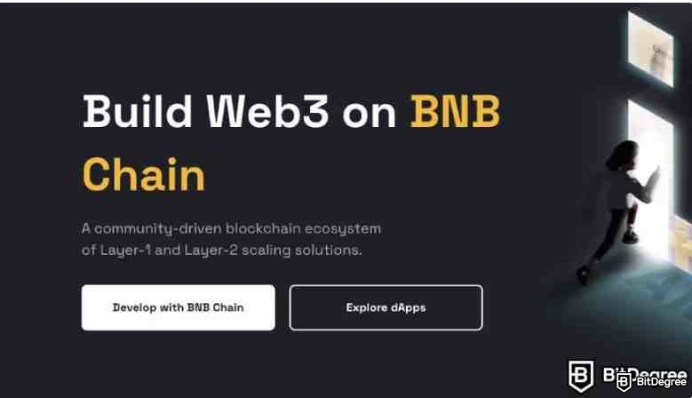 ¿Qué es BNB?: Landing page de BNB.