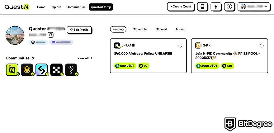 QuestN review: QuesterCamp.