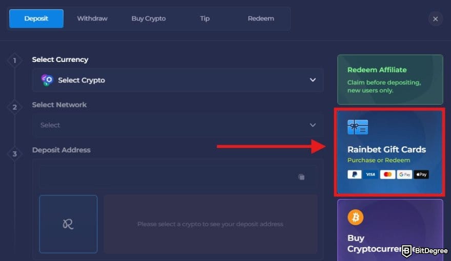 Rainbet review: the Rainbet Gift Card deposit method. Rainbet review: the Rainbet Gift Card deposit method.